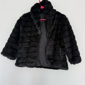 Black Faux Fur Jacket